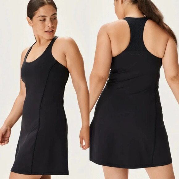 Outdoor Voices Doing Things Dress Black Athletic Workout Tennis Mini - Picture 4 of 16